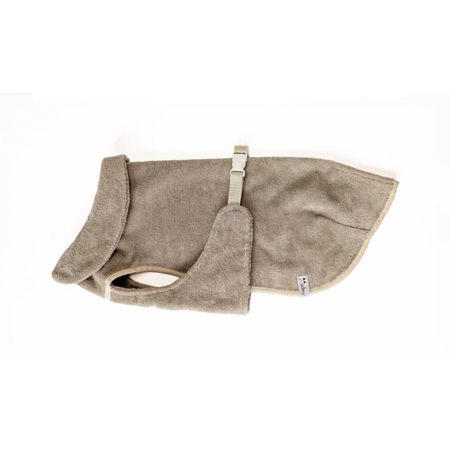 Bademantel "Bambelle" Dunkelbeige