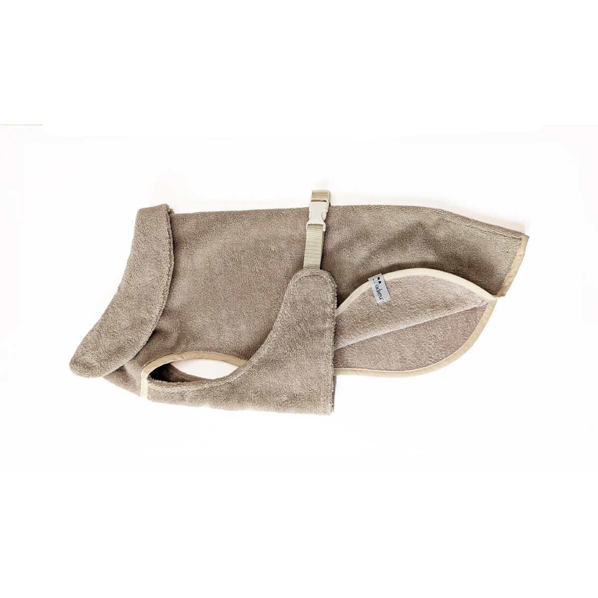 Bademantel "Bambelle" Dunkelbeige