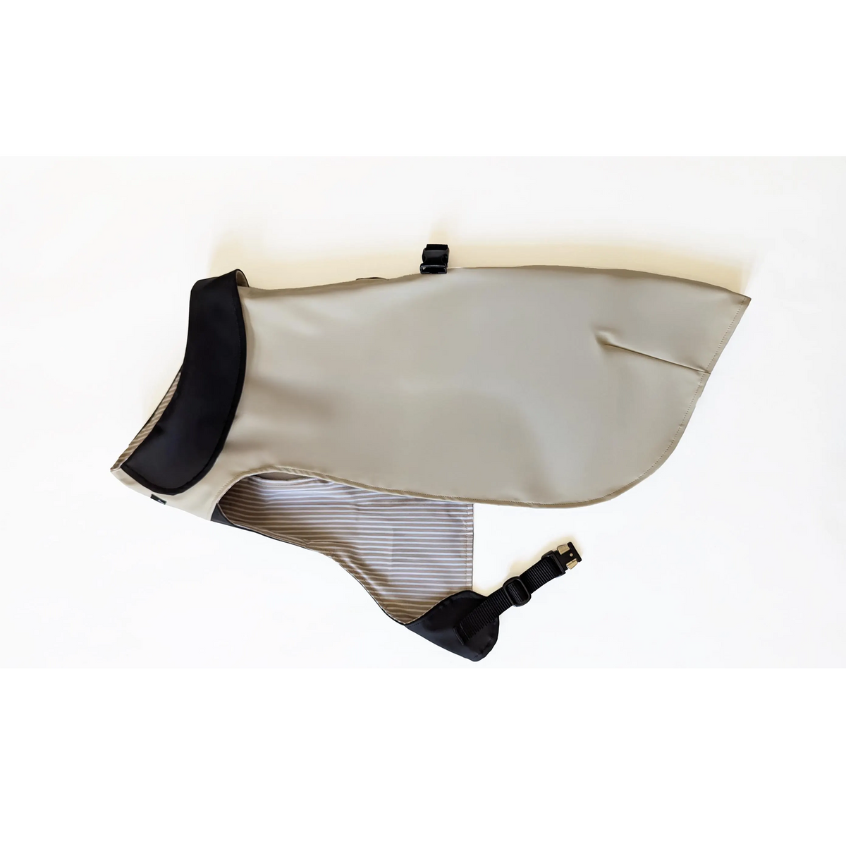 Regenmantel "Coco" Creme mit Schwarz