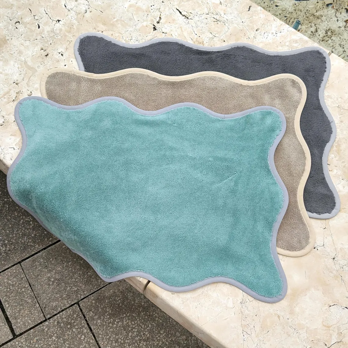 Pfotentuch "Wavelle" Dunkelbeige